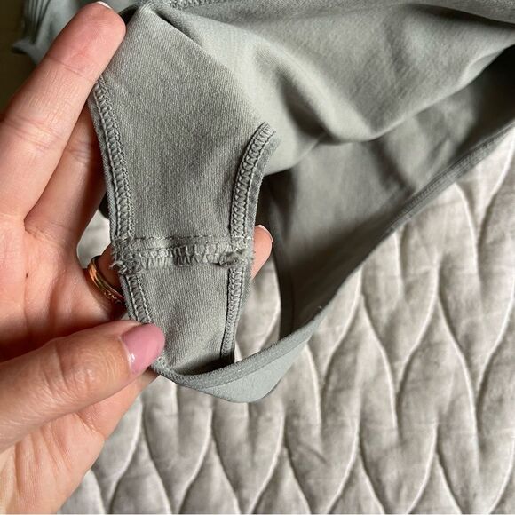 Free People Movement Good Karma Bodysuit Smoked Sage Size Medium/Large - Picture 3 of 6